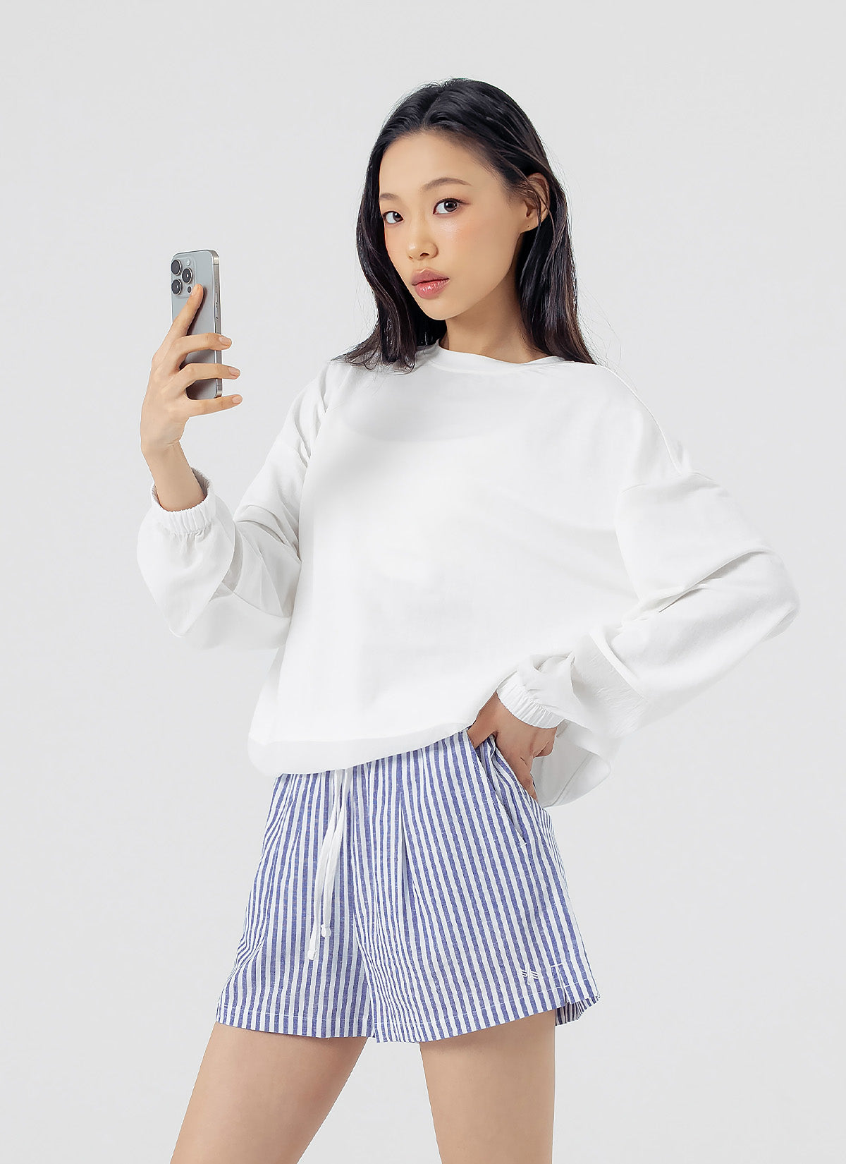 Stylish Woven Mix String Sweatshirt for Women & Men - Trendy Casual Pullover for Fall & Winter | Perfect for Streetwear, Lounge & Outdoor Activities