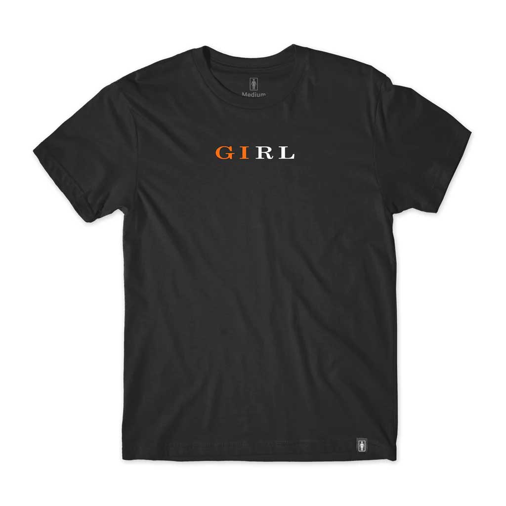 Girl's Serif Short Sleeve T-Shirt - Black | Casual Summer Outfit & Everyday Wear