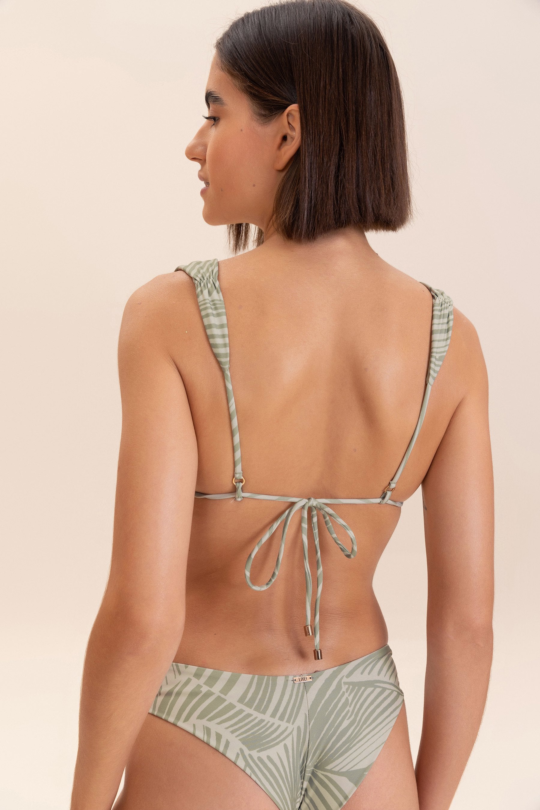 Lux Forest String Bikini Bottom - Sexy High Cut Swimwear for Women, Comfortable & Adjustable, Perfect for Beach, Pool & Vacation