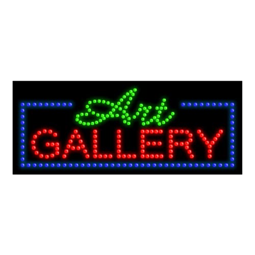 Art Gallery LED Dots Sign #21351 - Modern Decorative Lighting for Home, Office & Retail Spaces