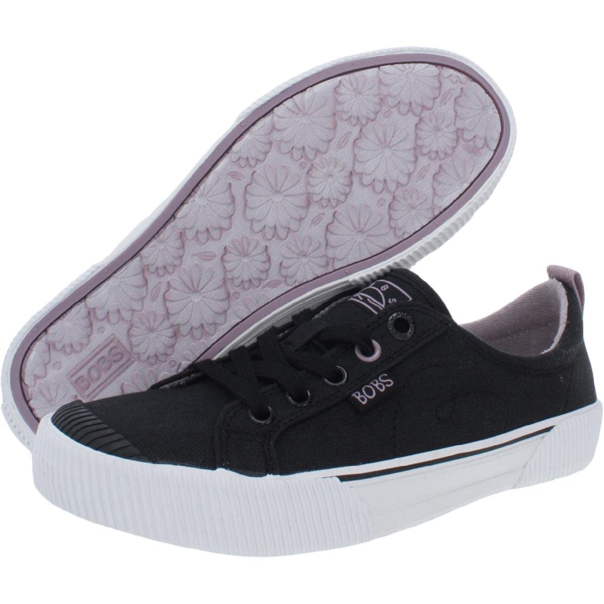 Skechers Women's BOBS B-Wilder Casual Fashion Sneakers - Black | Comfortable Slip-On Shoes for Walking, Travel & Everyday Wear