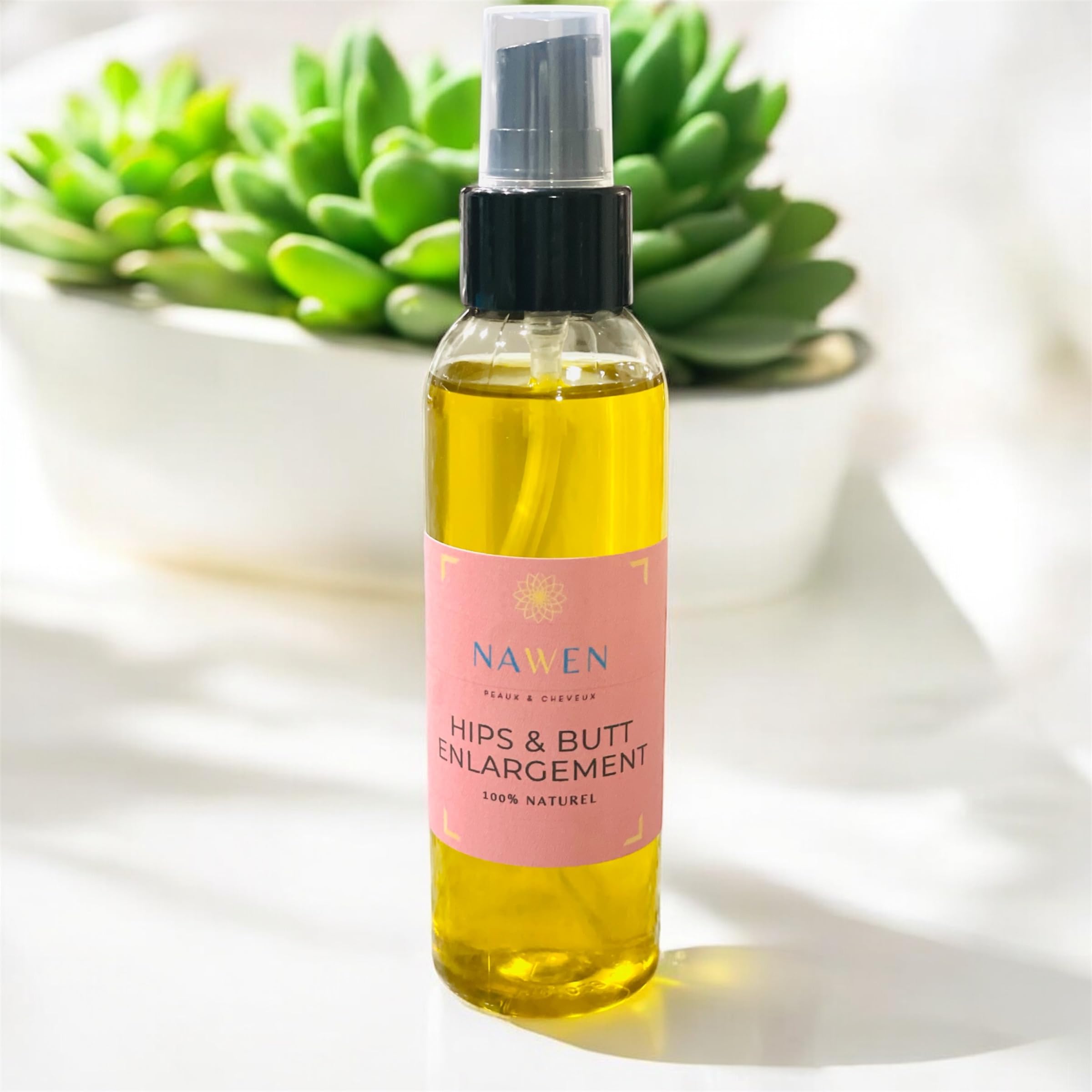 Natural Maca Root & Fenugreek Oil for Breast & Butt Enhancement - Herbal Growth Serum for Women, Firming & Lifting Solution - Perfect for Massage, Skin Care & Body Contouring