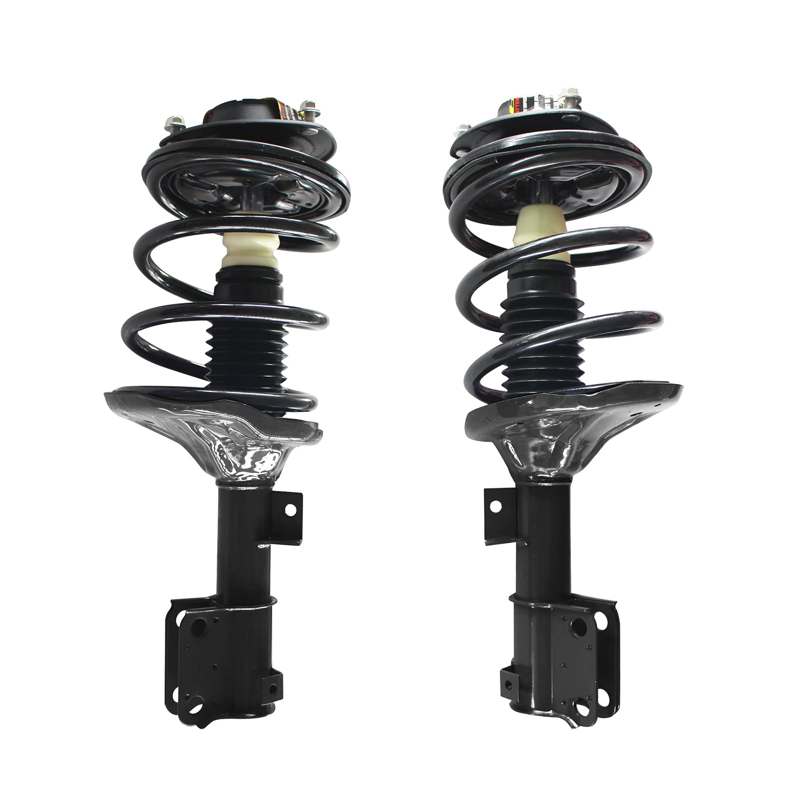BROSCONE S1019-A0575 & S1020-A0575 Complete Strut and Coil Spring Assembly Set - Front Driver & Passenger Side Suspension Replacement for 2000-2004 Mitsubishi Eclipse (2-Piece Pair) - Perfect for Smooth Ride and Enhanced Vehicle Stability