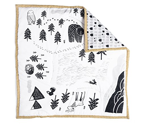 Wee Gallery Baby Play Mat - Reversible Tummy Time Mat for Infants | Eco-Friendly & Padded for Playtime
