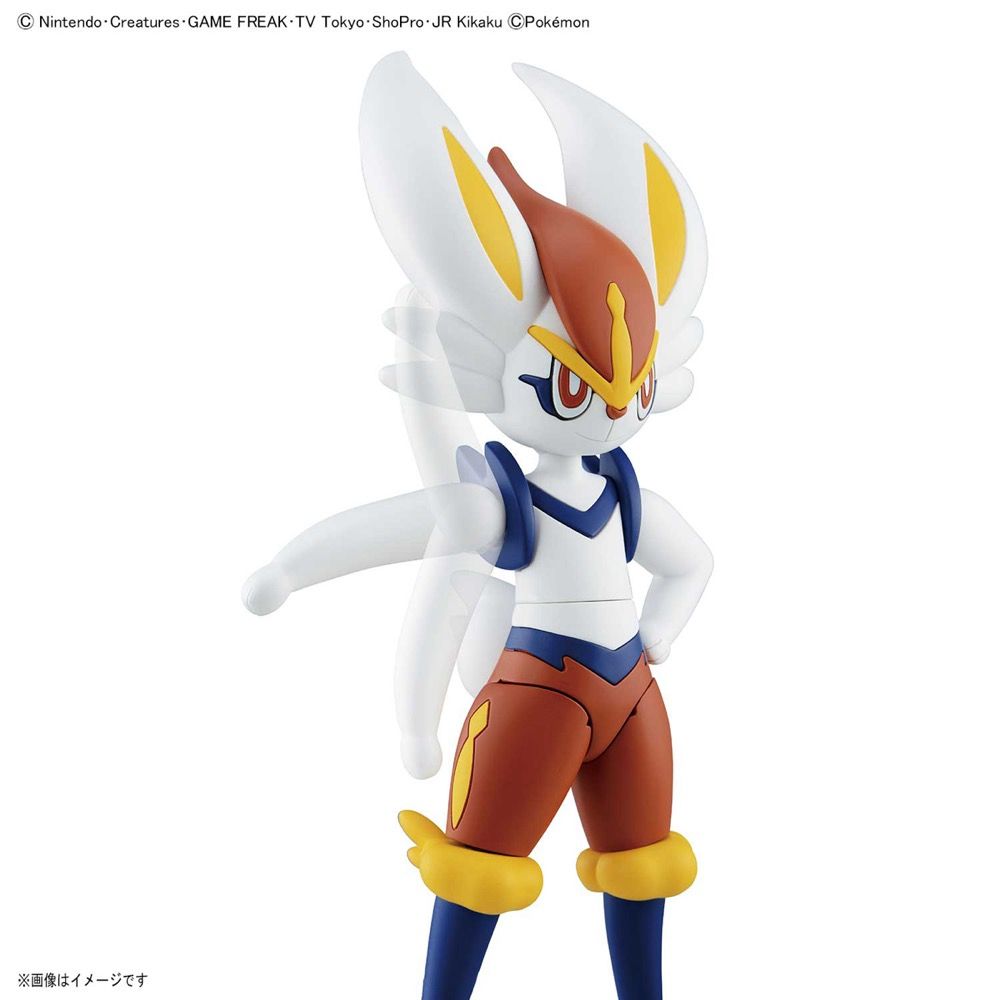 Bandai Pokemon Cinderace (Aceburn) Model Kit - Buildable Action Figure for Collectors & Fans - Perfect for Display, Gifts & Anime Battles