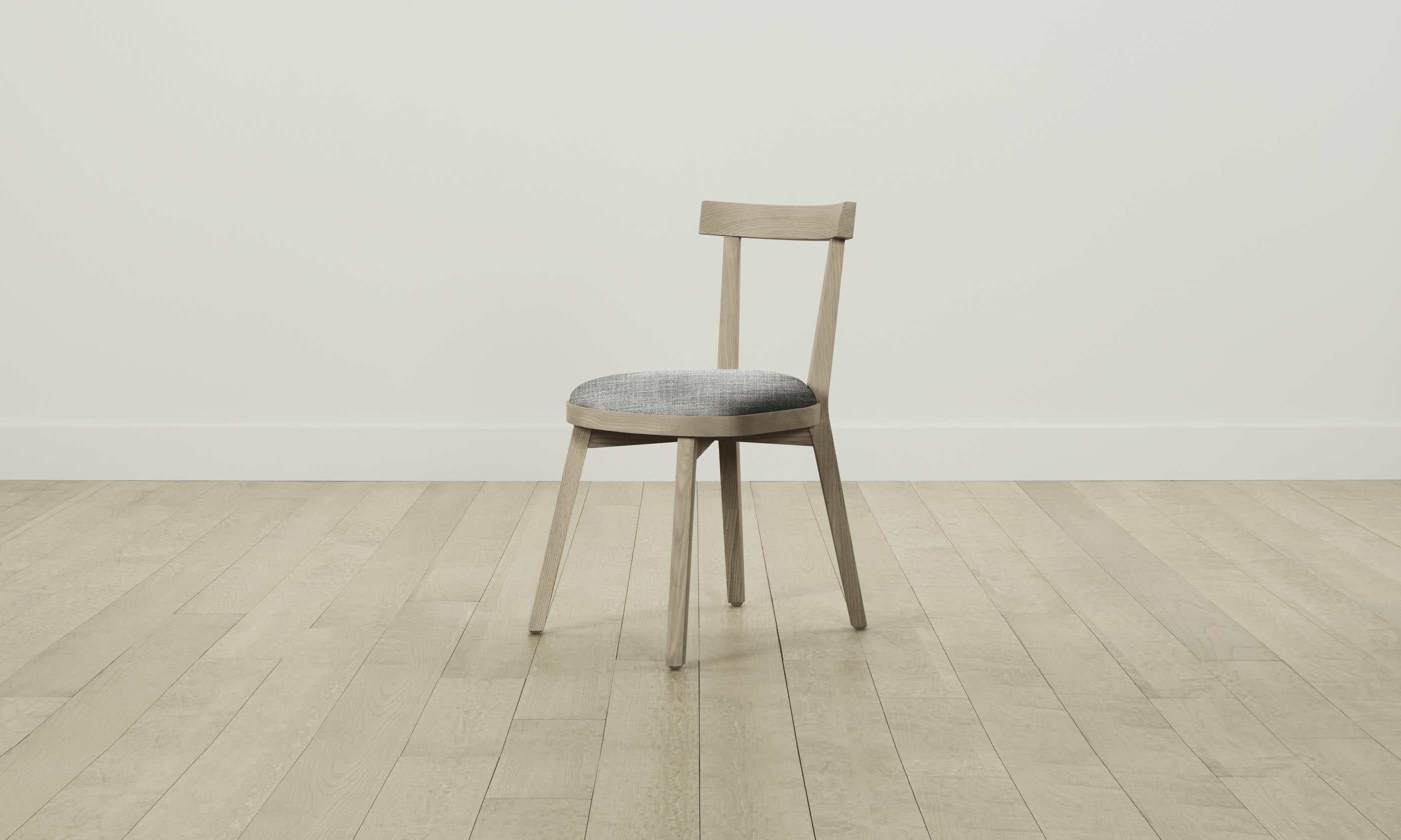 Allen Dining Chair - Modern Textured Tweed Upholstered Seat with Sturdy Wooden Legs - Perfect for Kitchen, Dining Room, and Breakfast Nook