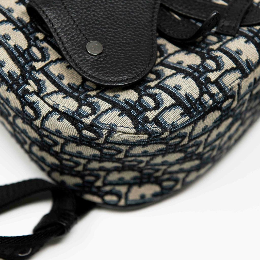 Dior Blue Oblique Mini Gallop Backpack - Luxury Designer Crossbody Bag for Women | Perfect for Travel, Work & Everyday Use