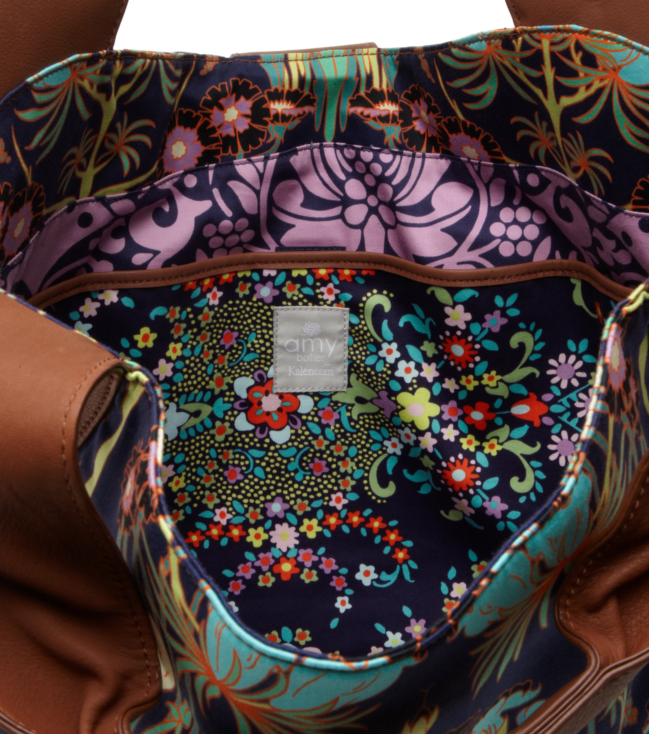 Amy Butler Wildflower Diaper Bag - Stylish & Spacious Baby Tote for Moms - Perfect for Nursery, Travel & Everyday Use