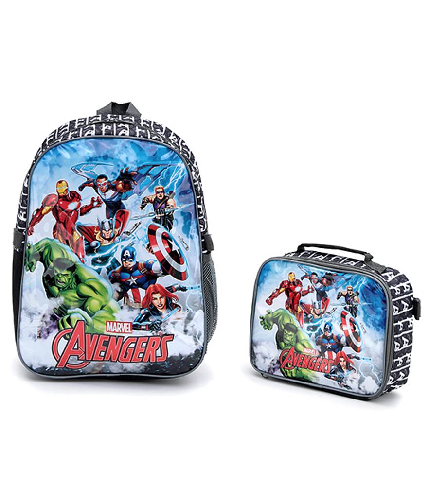 Avengers MAR098 Backpack with Cooler Bag - Insulated Lunch Bag for School, Work, Travel & Outdoor Adventures