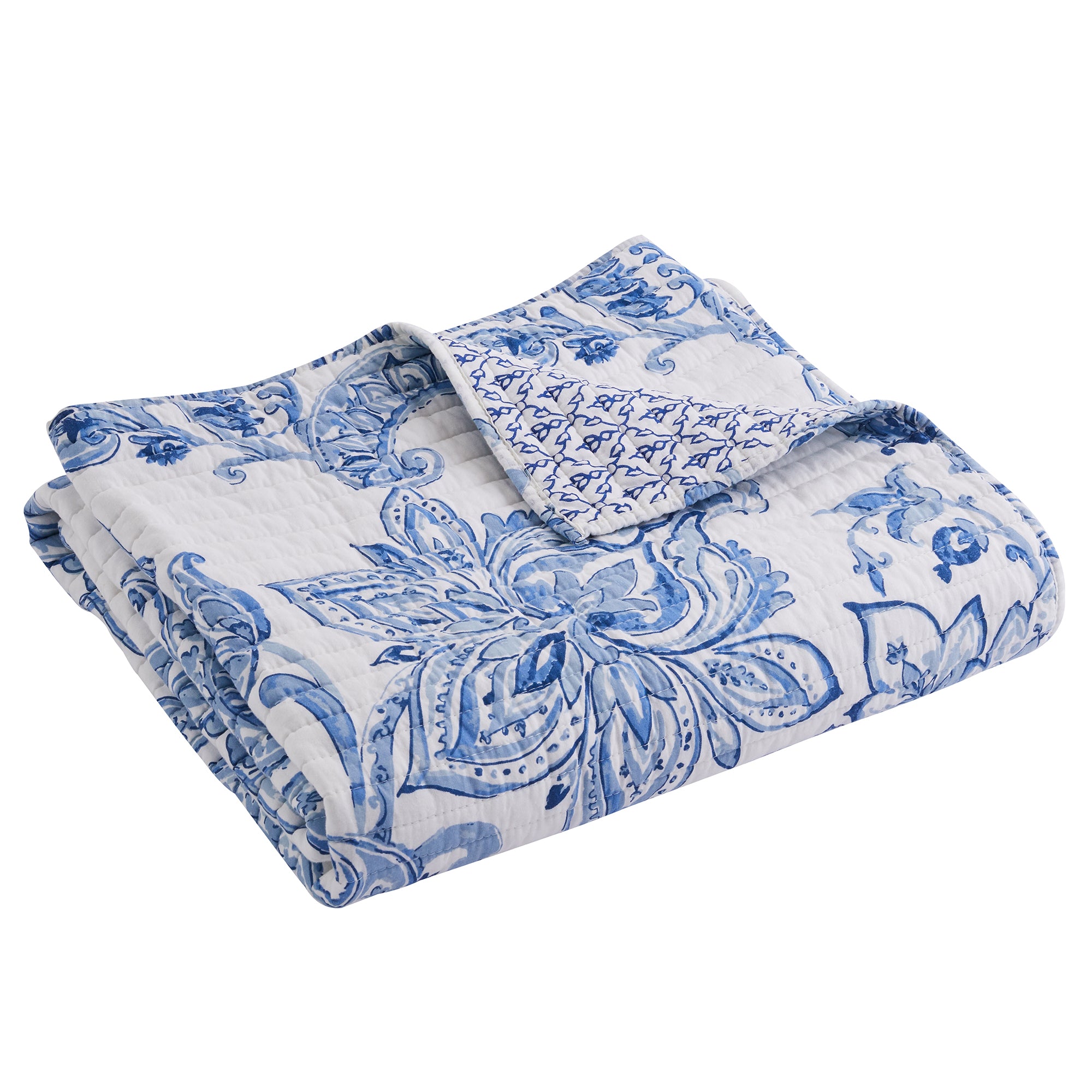 Bennett Quilted Throw Blanket - Soft Cozy Lightweight Bedspread for Couch, Sofa & Bed - Perfect for Home Decor, Gift Giving and Winter Warmth