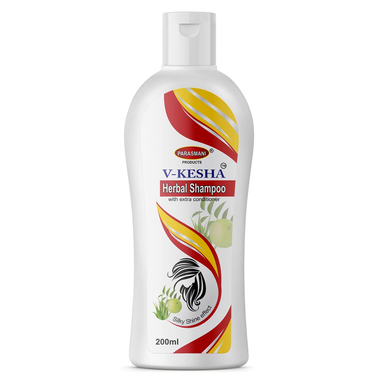 Parasmani V Kesha Herbal Shampoo with Extra Conditioner - 4 Pack | Natural Hair Care for Dry & Damaged Hair | Perfect for Daily Use & Scalp Nourishment