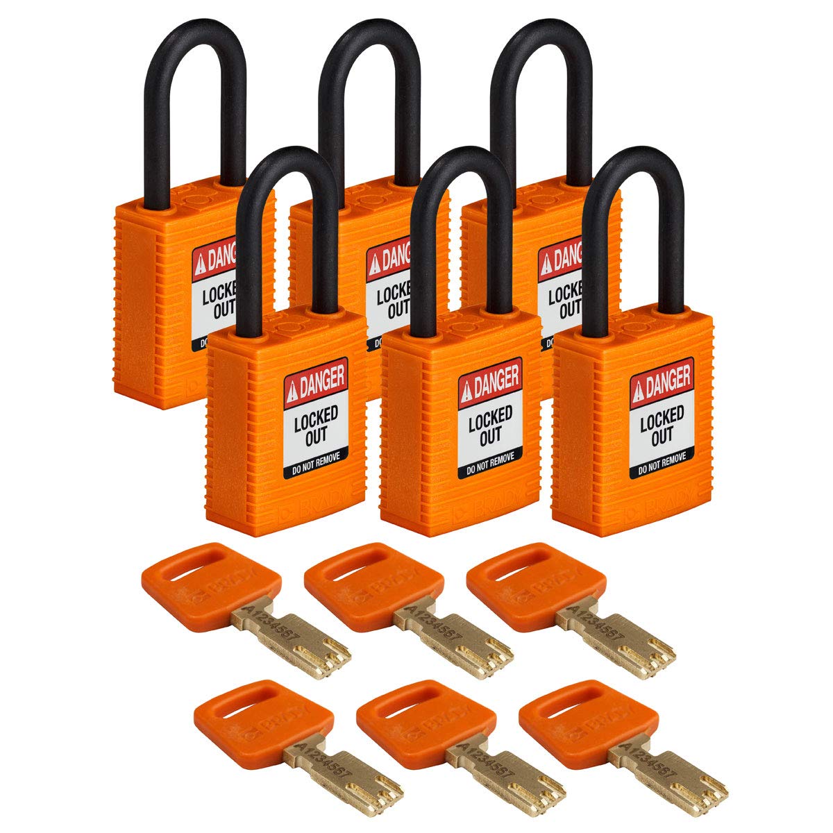 Brady SafeKey Lockout Padlock - 1.5