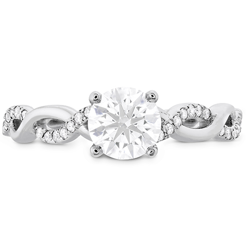 Hearts On Fire Destiny Lace Diamond Engagement Ring - 1.00ct Round Cut Wedding Band for Women, 18K White Gold Bridal Jewelry (Perfect for Proposals, Anniversaries & Romantic Occasions)