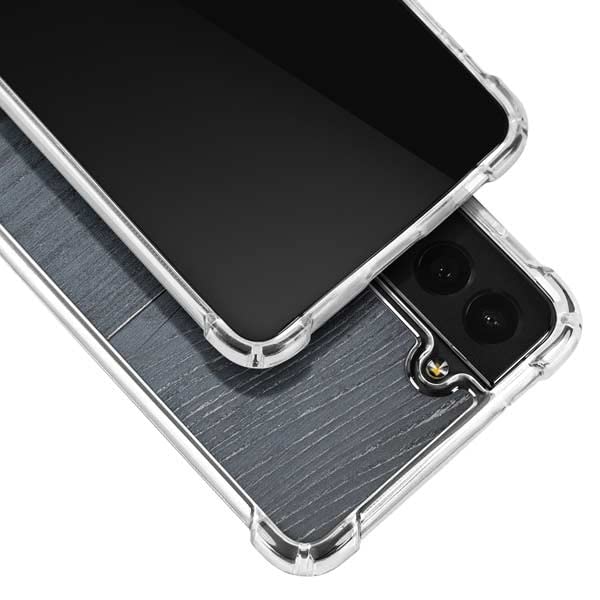 Premium Clear Phone Case for Samsung Galaxy S22 Plus - Slim Protective Cover with Stylish Charcoal Wood Design | Perfect for Everyday Use, Work & Travel Protection