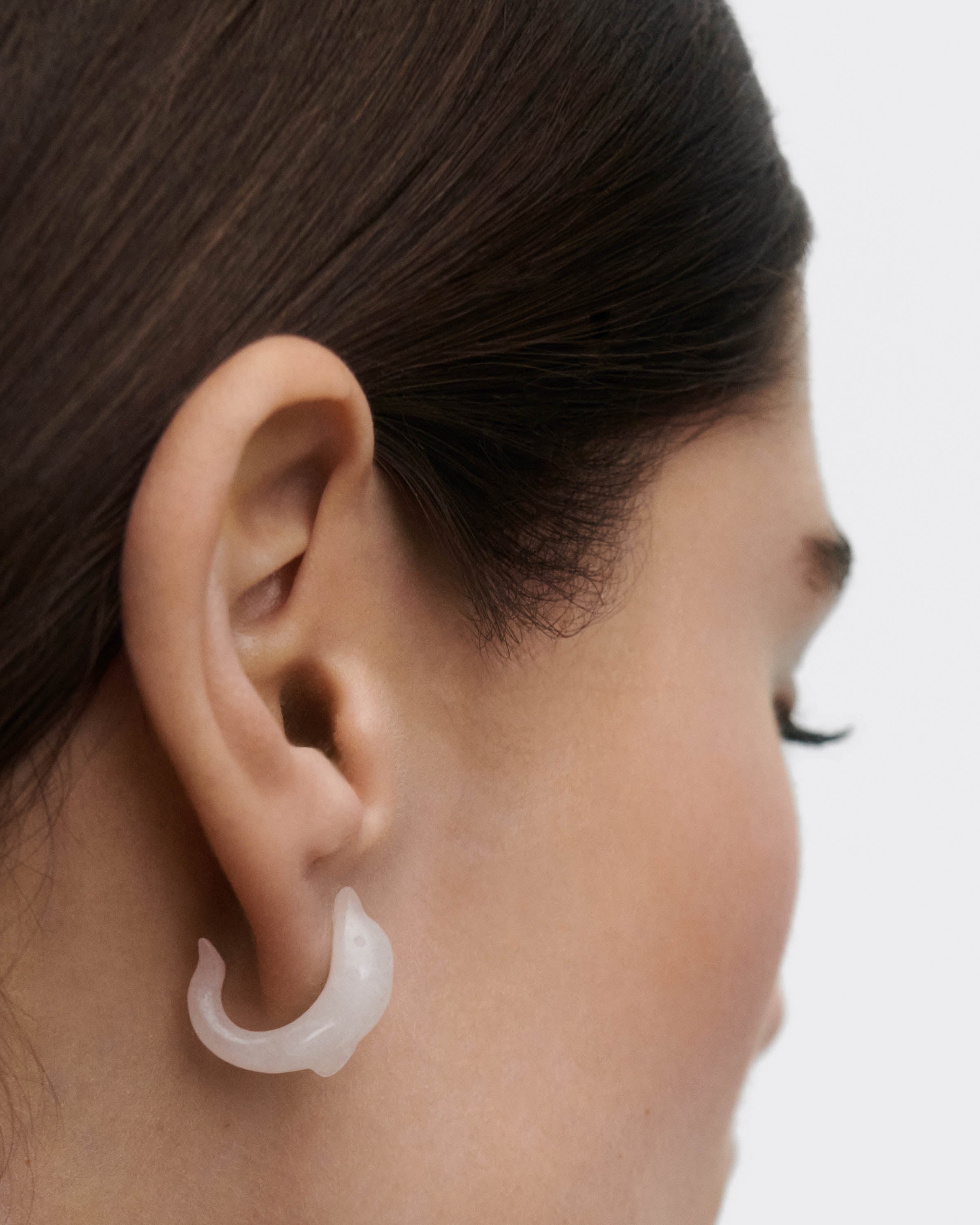 GRID Quartz Dolphin Stud Earrings for Women - Hypoallergenic Piercing Jewelry - Perfect for Daily Wear, Parties & Gifts