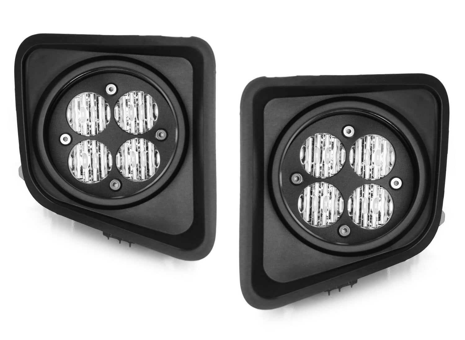 2014-2021 Toyota Tundra White LED Wide Angle SAE Fog Light Kit - Clear Lens, Flood Beam for Enhanced Visibility in Fog, Rain & Off-Road Driving