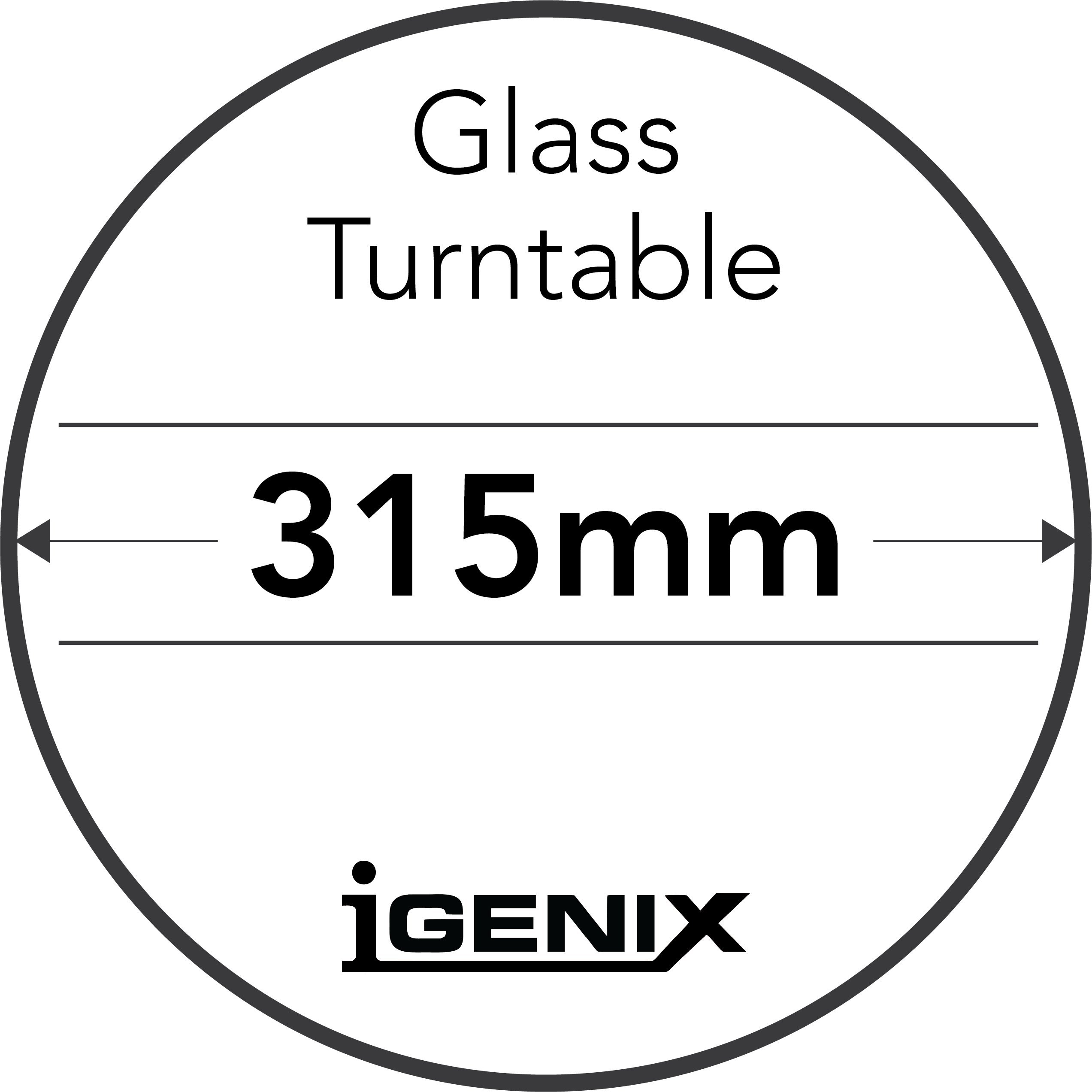 Igenix IG3091 30L Stainless Steel Digital Microwave Oven with Grill & Convection - 900W, 5 Power Levels, 10 Auto Menus, 95-Min Timer | Perfect for Baking, Grilling & Quick Meals in Small Kitchens