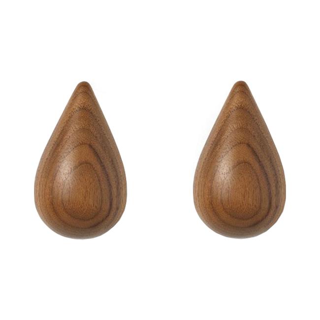 Dropit Hooks - Set of 2 (4 Pack) - Heavy Duty Wall Hooks for Hanging Coats, Hats & Bags - Perfect for Entryway, Closet & Garage Organization