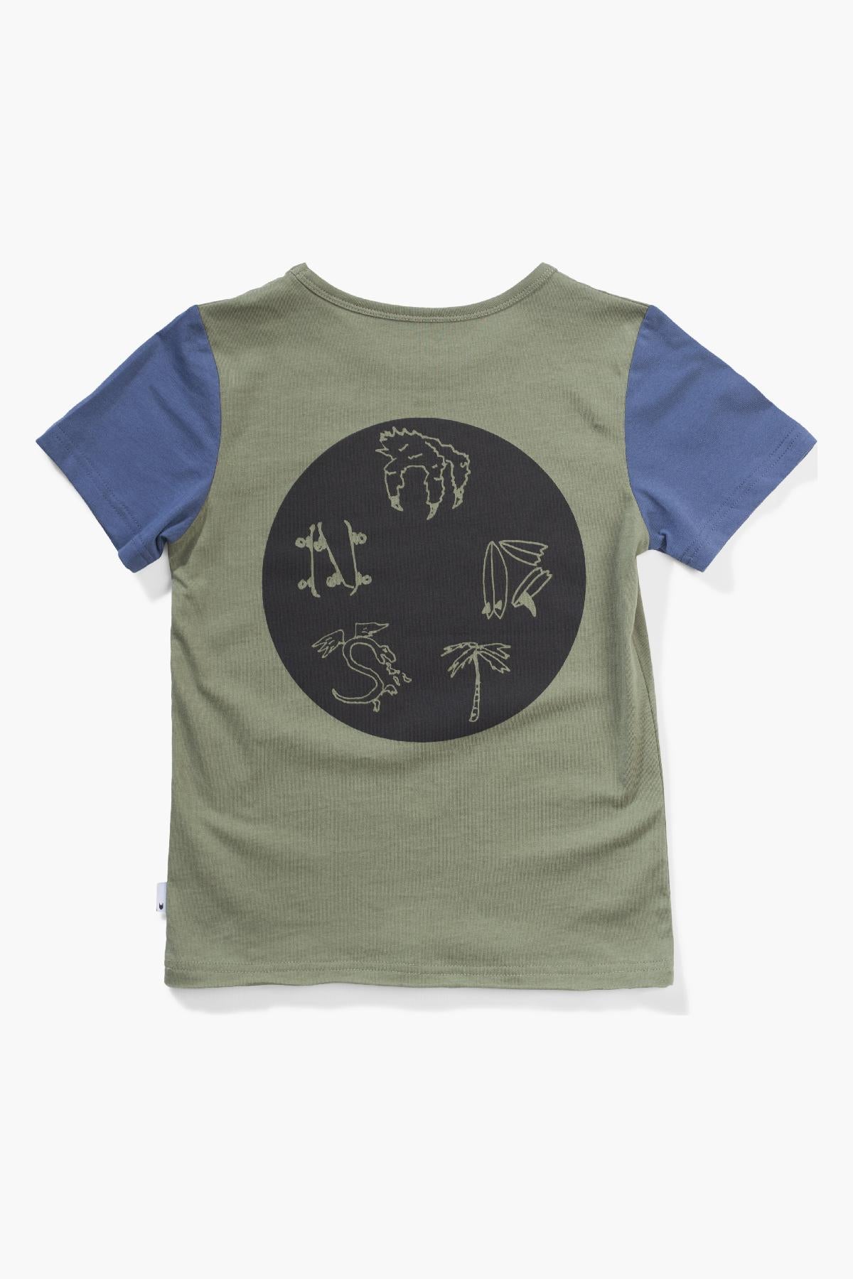 Boys Halloween T-Shirt - Munster Kids Creepy Olivine Graphic Tee for Costume Parties & Spooky Fun