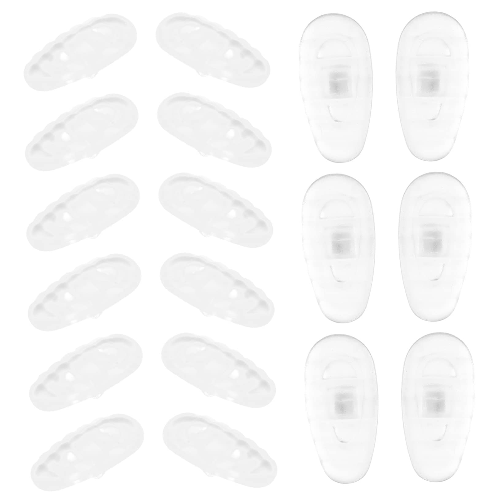 Beavorty 100 Pairs Silicone Nose Pads for Glasses, Replacement Nose Pads for Sunglasses & Eyeglasses, Anti-Slip Comfortable Eyewear Accessories - Perfect for Reading, Driving, and Outdoor Activities