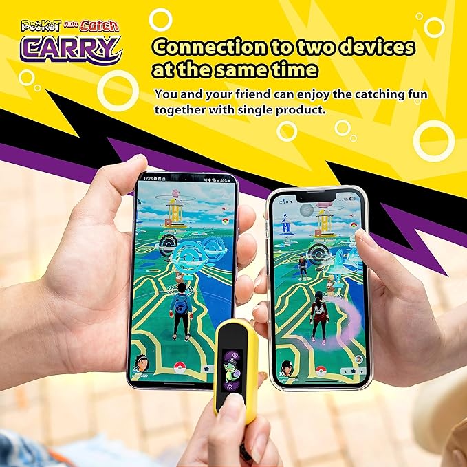 Pokemon Go Auto Catch Device - Portable Pocket Black for Hands-Free Gaming | Perfect for Walking, Hiking & Outdoor Adventures