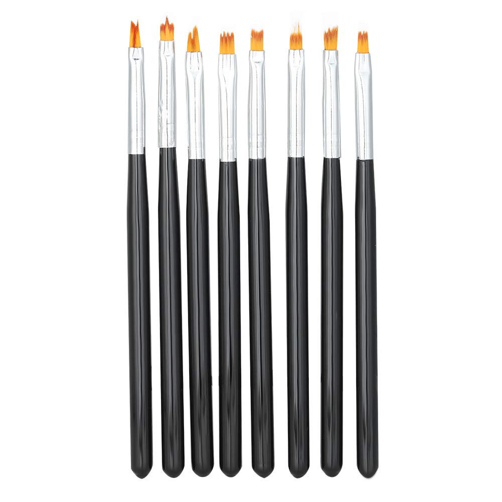 Professional Nail Art Brushes Set with Gel Polish Design Pen - 10PCS Painting Tools & Extension Gel Brush for DIY Manicure at Home - Perfect for Salon, Nail Extension, Gel Polish Application & Home Nail Care