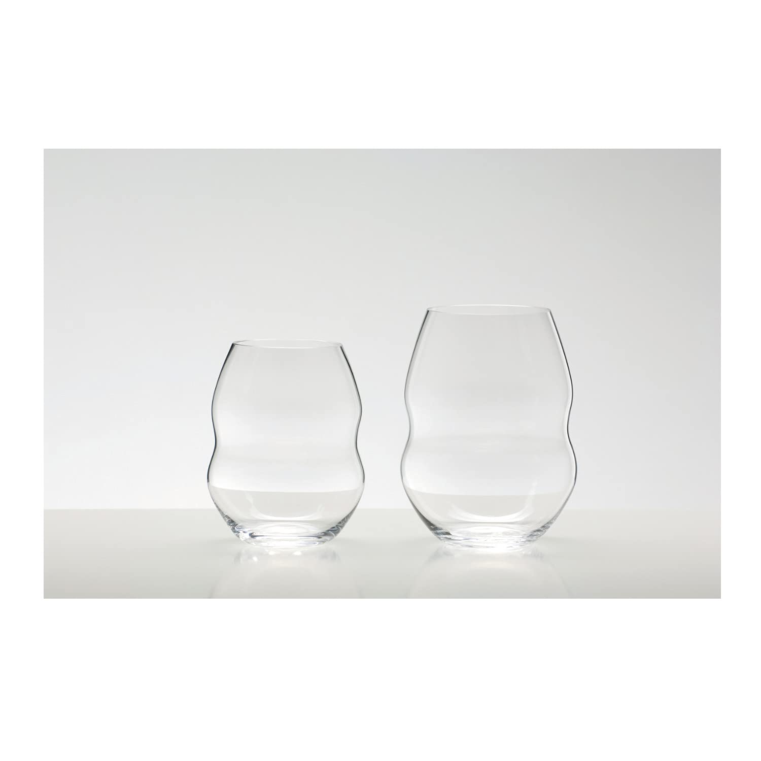 Premium Riedel Swirl Red Wine Glasses Set of 12 with Microfiber Polishing Cloths - Crystal Clear Stemware for Wine Tasting, Dinner Parties & Gift Giving