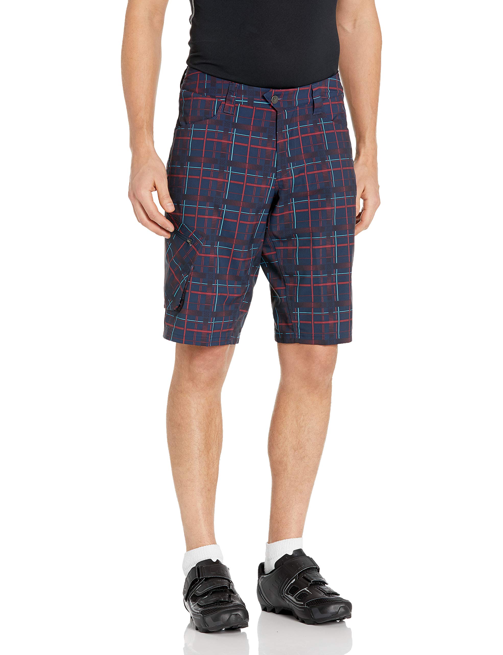 PEARL IZUMI Men's Canyon Plaid Cycling Shorts - Breathable MTB Bike Shorts for Mountain Biking & Outdoor Adventures