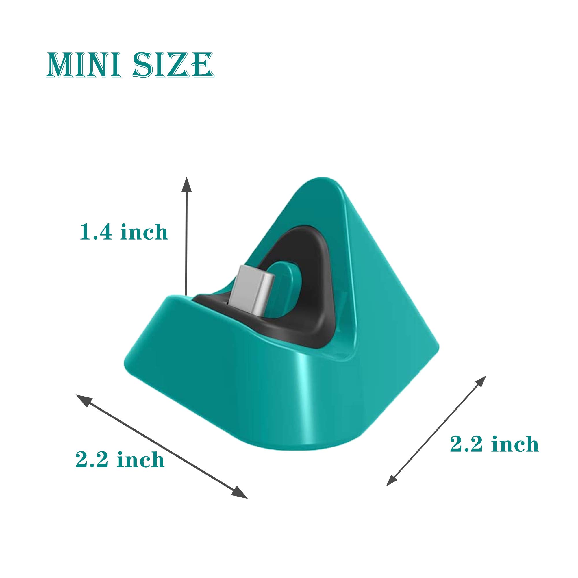 Nintendo Switch Lite Charging Dock - Fast Charging Stand Station for Nintendo Switch & Switch Lite (Green) - Perfect for Gaming at Home or Travel