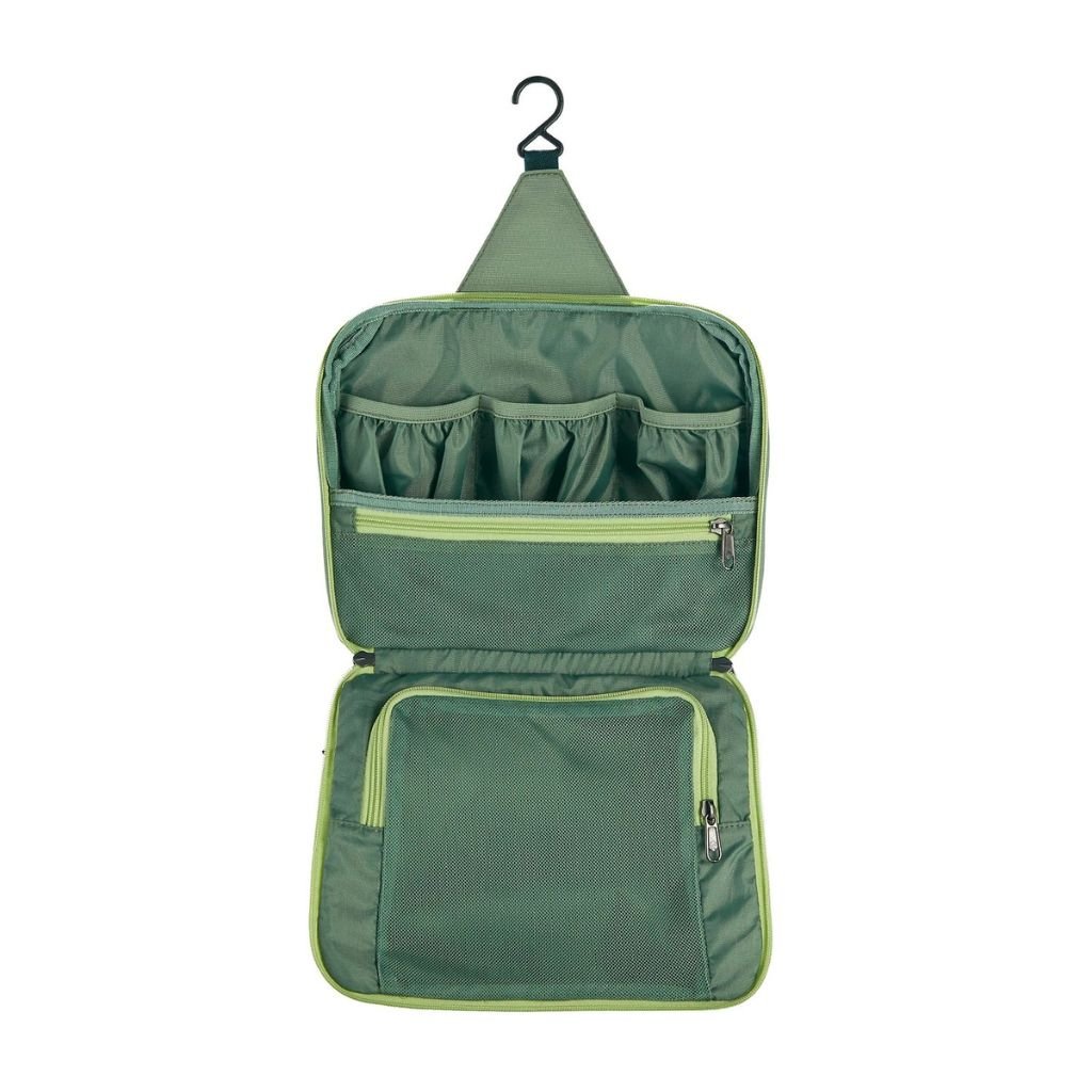 Eagle Creek PACK IT™ REVEAL Hanging Toiletry Kit - Mossy Green | Water-Resistant Travel Organizer for Toiletries & Cosmetics | Perfect for Camping, Business Trips & Vacation Packing