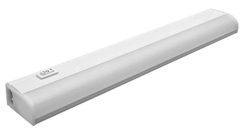 12-Inch Under Cabinet LED Plug-In Light - Dimmable Kitchen Lighting for Countertops, Pantry & Workspaces