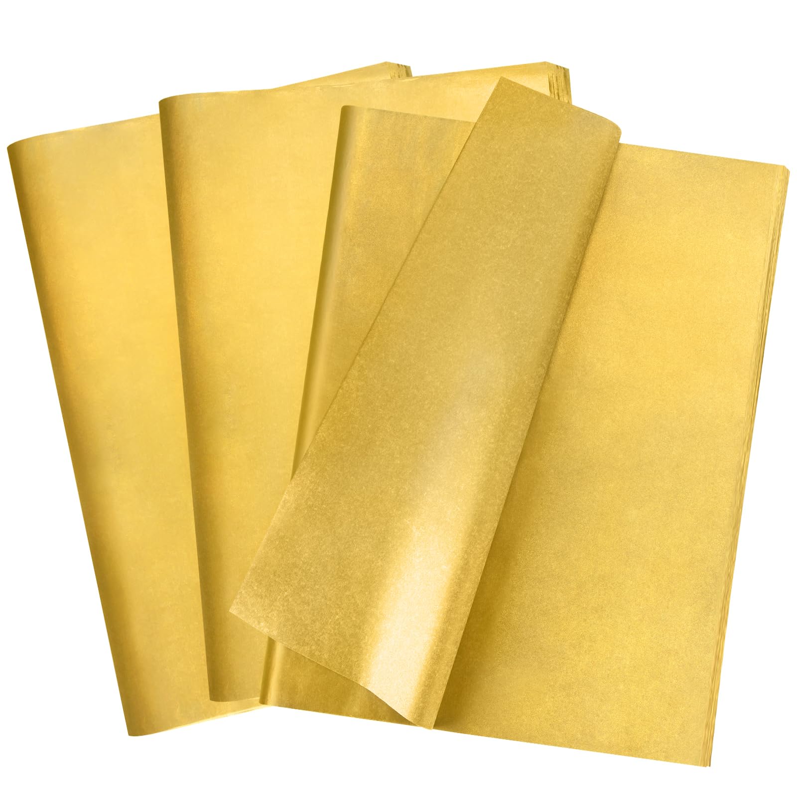 Koogel 86 Sheets Gold Metallic Tissue Paper - 20 x 14 Inch Premium Gift Wrapping Paper for DIY Crafts, Wedding, Birthday & Christmas Decorations - Perfect for Gift Bags, Party Favors & Home Decor