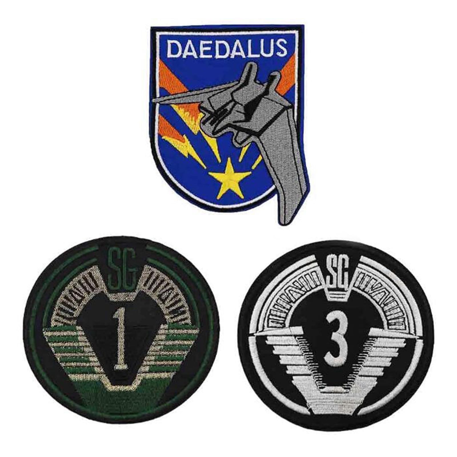 Stargate Halloween Costume Embroidered Iron On Patches for Cosplay, Jackets & DIY Crafts - Perfect for Costume Parties & Sci-Fi Events