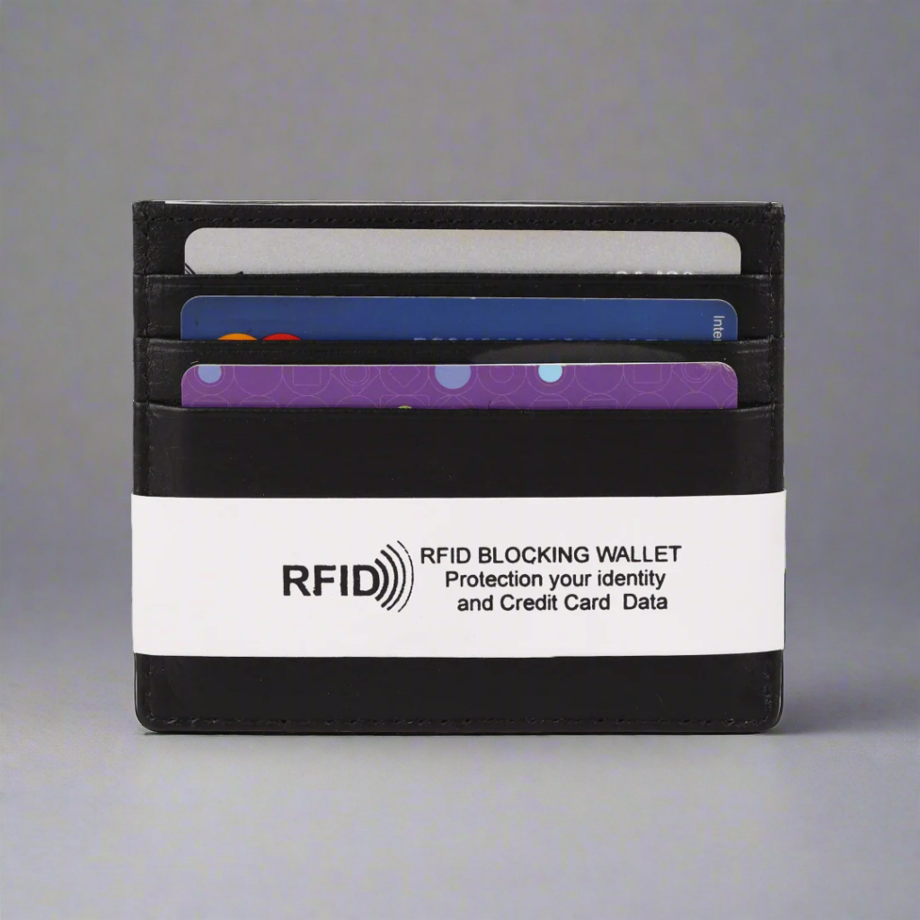 Premium MET RFID Leather Card Holder - Slim & Secure Wallet for Credit Cards, ID, and Cash - Perfect for Travel, Business, and Everyday Use