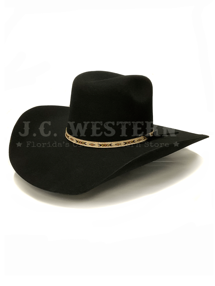 Resistol RWTMPE 914407 TEMPE 3X Western Felt Hat for Men - Black Cowboy Hat for Rodeo, Ranch & Outdoor Activities