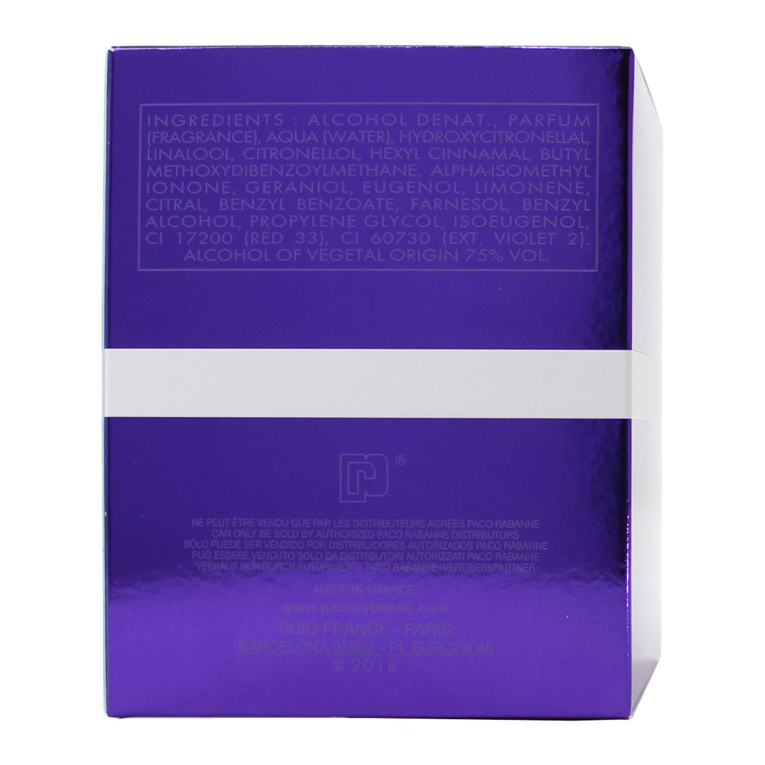 PACO RABANNE ULTRA VIOLET Women's Eau De Parfum Spray - 2.7 oz / 80 ml - Floral Fruity Fragrance for Women - Perfect for Date Night, Office & Special Occasions