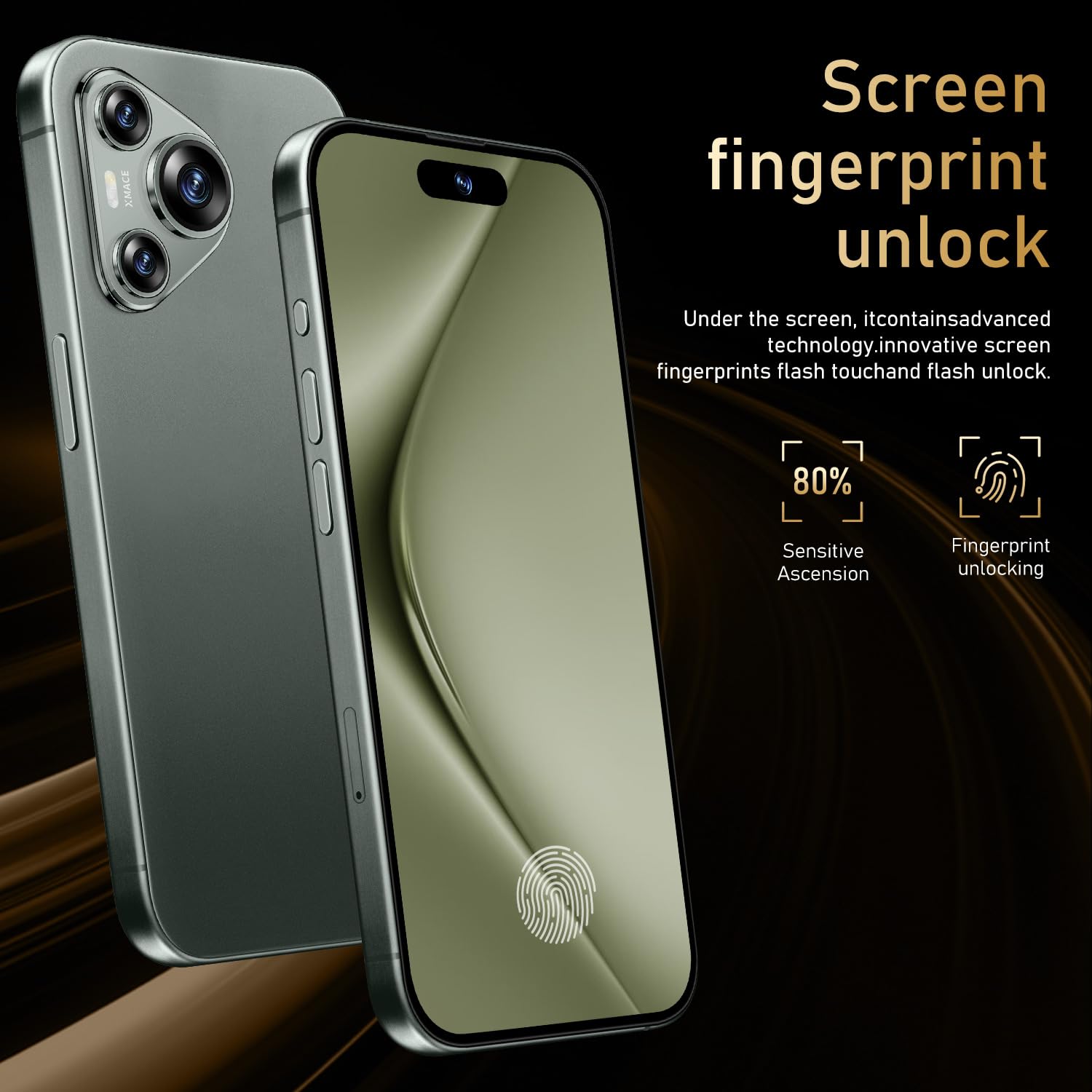 Unlocked Pura 70 8-Core Android 13 Smartphone - 8GB RAM 256GB Storage - 108MP+48MP Dual Camera - 6800mAh Battery - 7