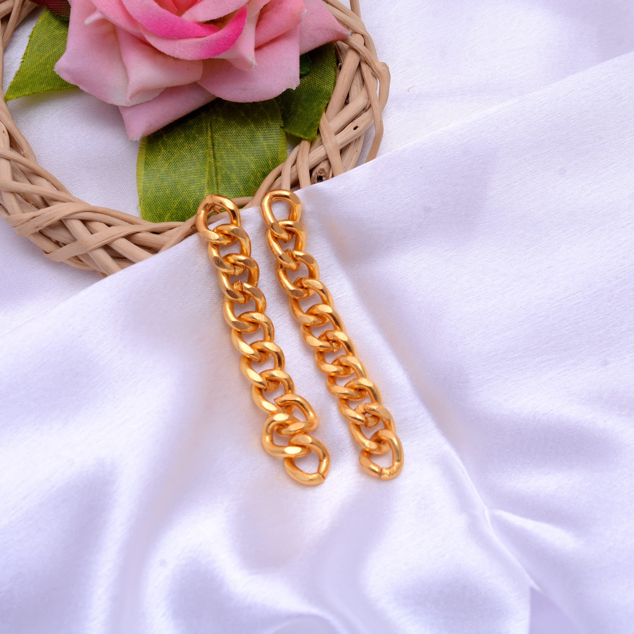 18K Yellow Gold Plated Handmade Earrings for Women - Elegant Fashion Jewelry Gift for Her - Designer Gold Filled Earrings VE-601 | Perfect for Date Nights, Weddings & Special Occasions