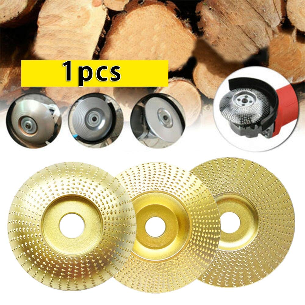Angle Grinder Polishing Disc 110 22mm - Wood Grinding Wheel, Shaping & Carving Tool with Bevel/Flat/Arc Edges - Abrasive Tool for Woodworking, DIY Projects & Furniture Making (Color: Arc)