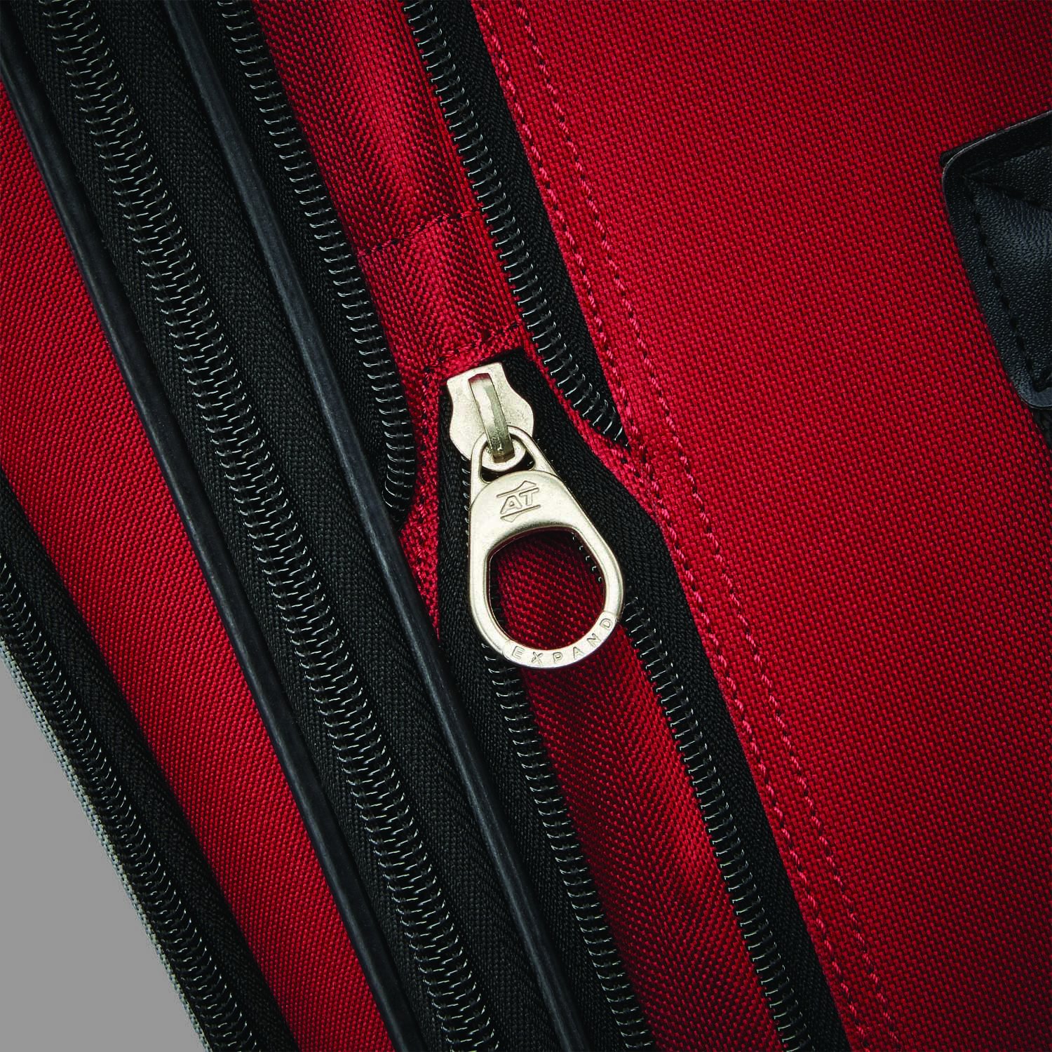 American Tourister Fieldbrook XLT Softside Upright Luggage Set - 4-Piece (21/25 Inch) in Red & Black | Lightweight Durable Suitcase for Travel, Business Trips & Family Vacations