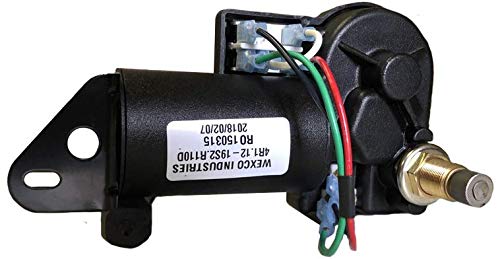 Wexco 12V Wiper Motor with Two-Speed Switch - 1.5 Inch Shaft (Part# 4R1.12,19S2.R110D) - Perfect for Marine, RV & Automotive Windshield Wiper Systems
