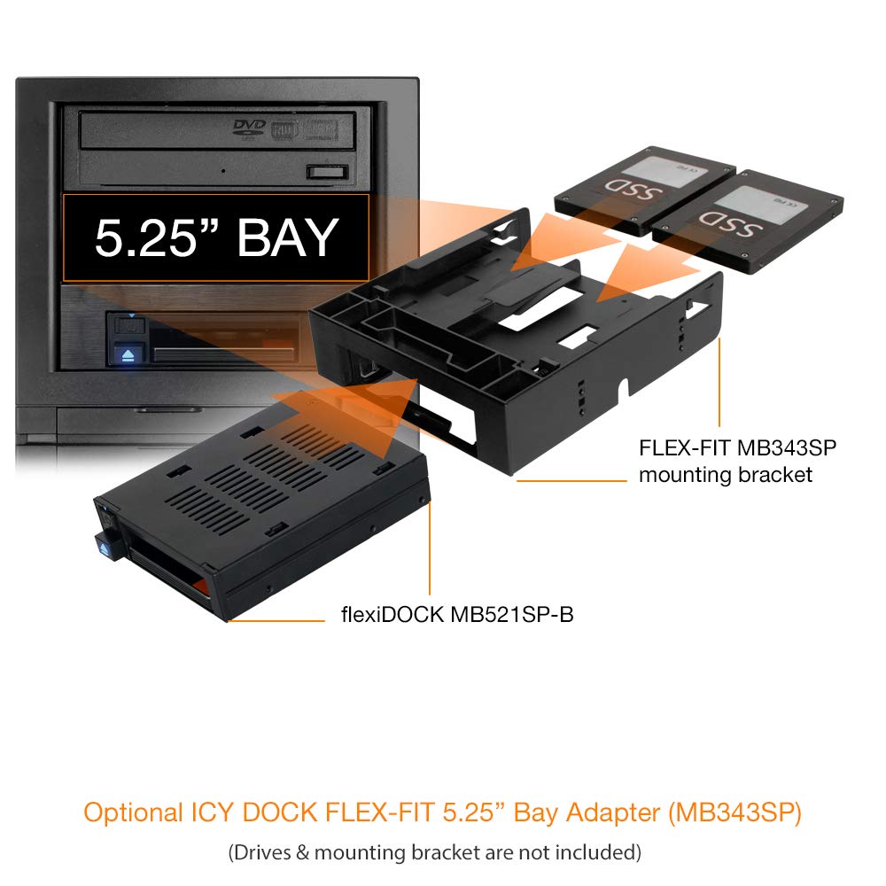 ICY DOCK MB521SP-B Trayless 2.5