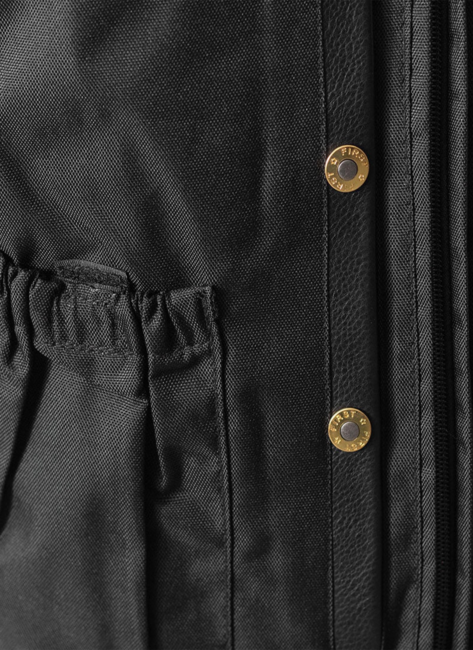 First Mfg Co Men's Black Leather Motorcycle Vest - Biker Jacket for Harley, Cruiser & Riding Club - Perfect for Motorcycle Rides, Events & Casual Wear