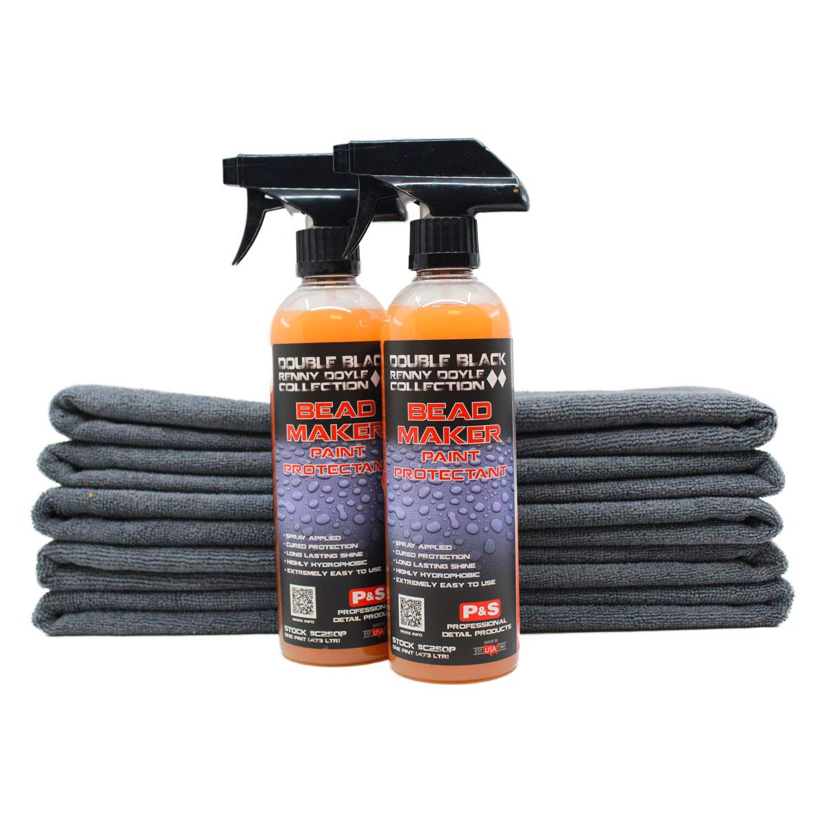 Renny Doyle Bead Maker Car Wax & Storm Gray Microfiber Towel Kit - Ultimate Car Detailing & Polishing Set for Showroom Shine - Perfect for Auto Enthusiasts, Professional Detailing & Car Show Preparation