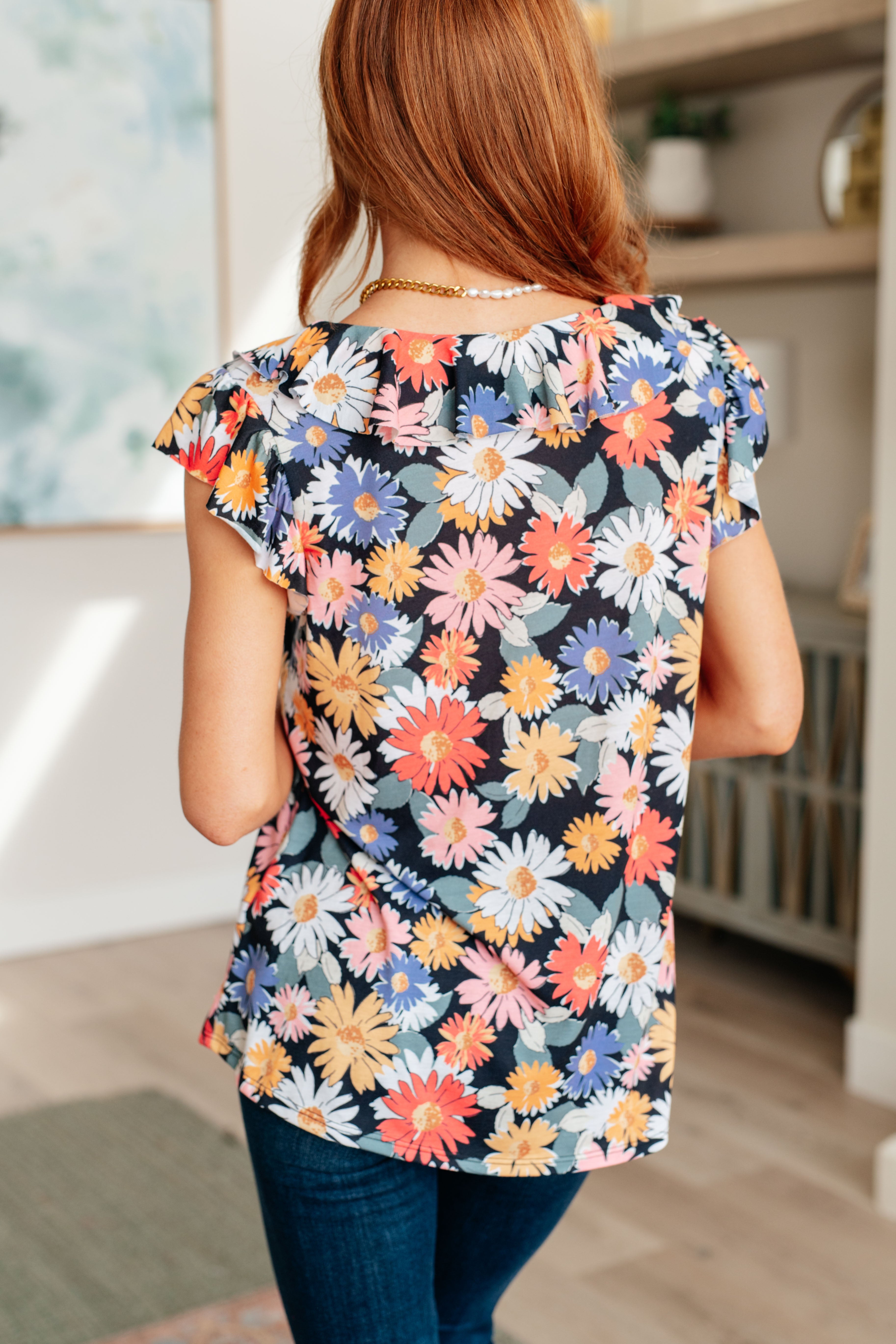 Floral Print Women's Blouse - Elegant Floral Top for Spring & Summer | Perfect for Casual Outings, Office Wear & Date Nights