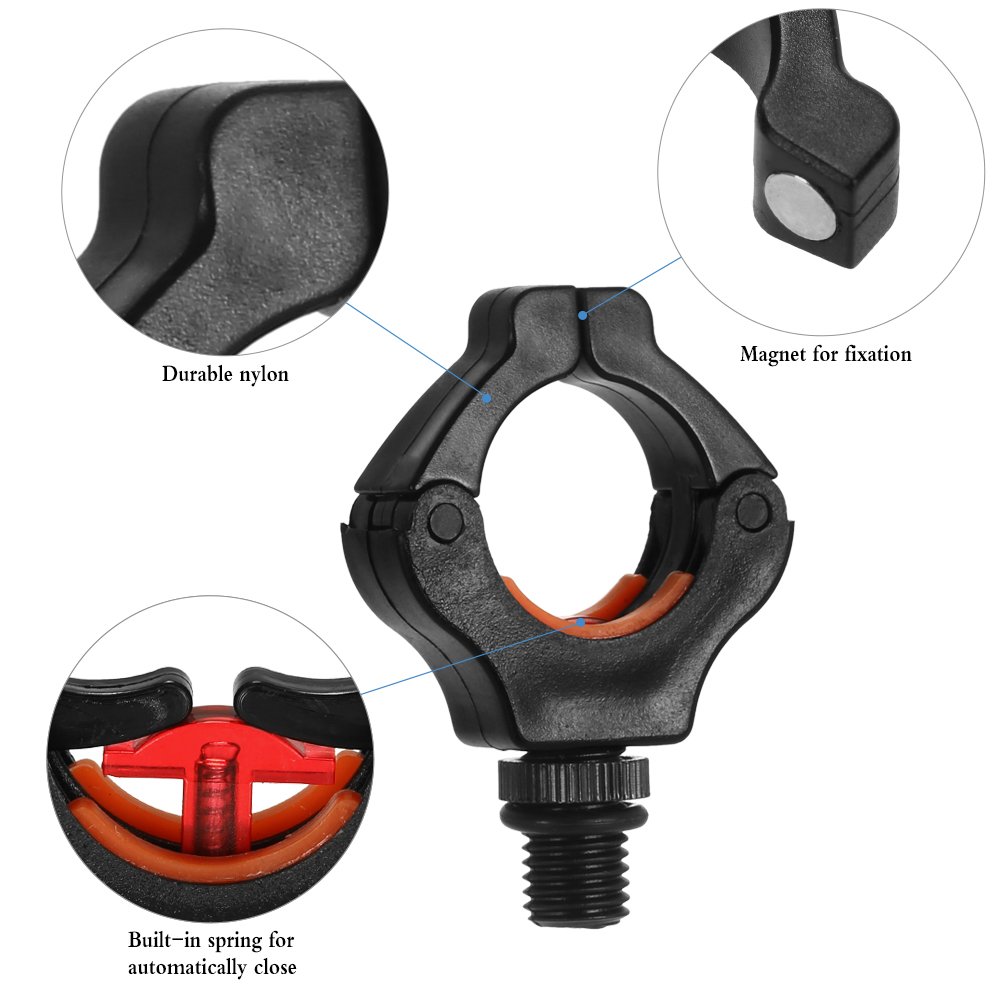 Lixada Fishing Rod Holder - Adjustable Fishing Pole Grip Support with Quick Connect Tool for Tackle Accessories | Perfect for Shore, Boat & Kayak Fishing