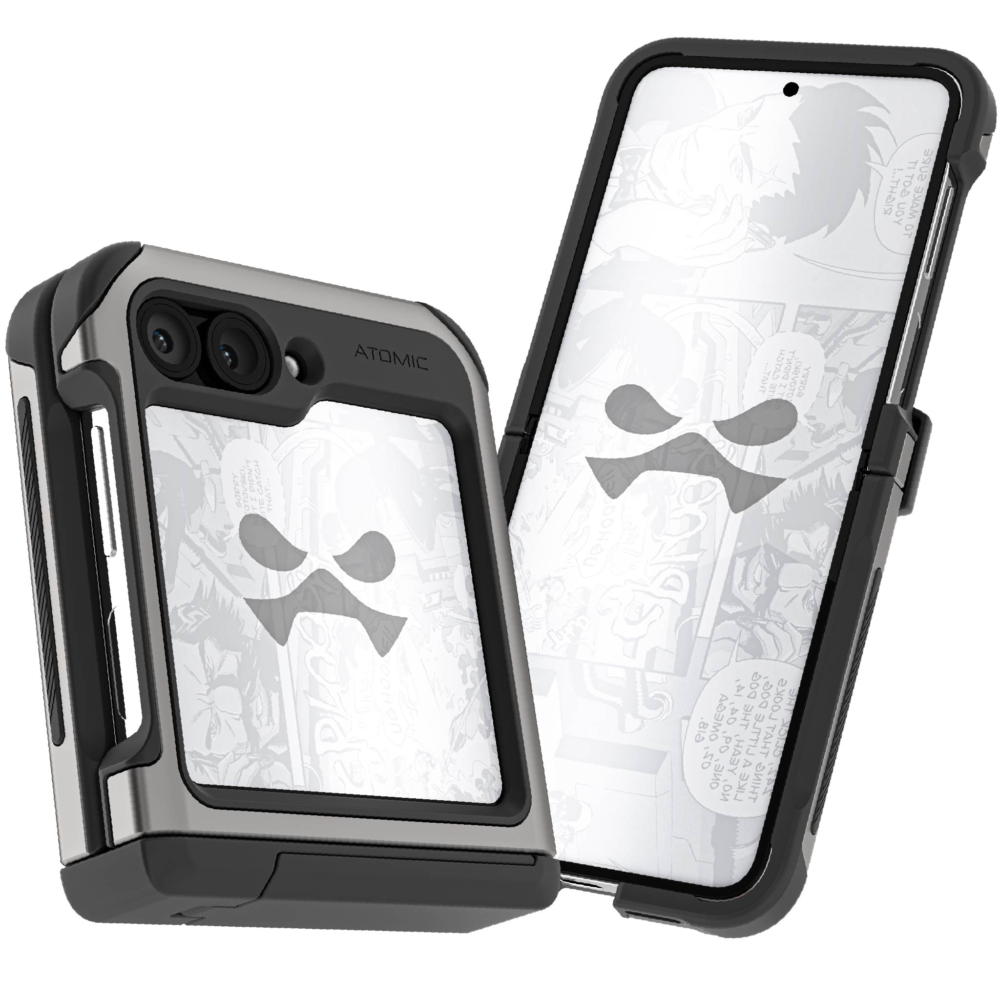 Samsung Galaxy Flip 6 Clear Aluminum Protective Case - Ultra Slim & Durable Cover for Galaxy Z Flip 6 - Perfect for Everyday Use, Travel & Outdoor Activities