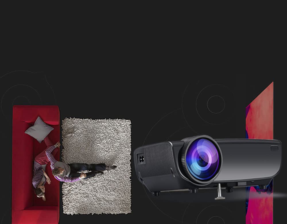 Multifunctional Smart Projector - 1080P HD Wireless WiFi Phone Screen Mirroring, 150