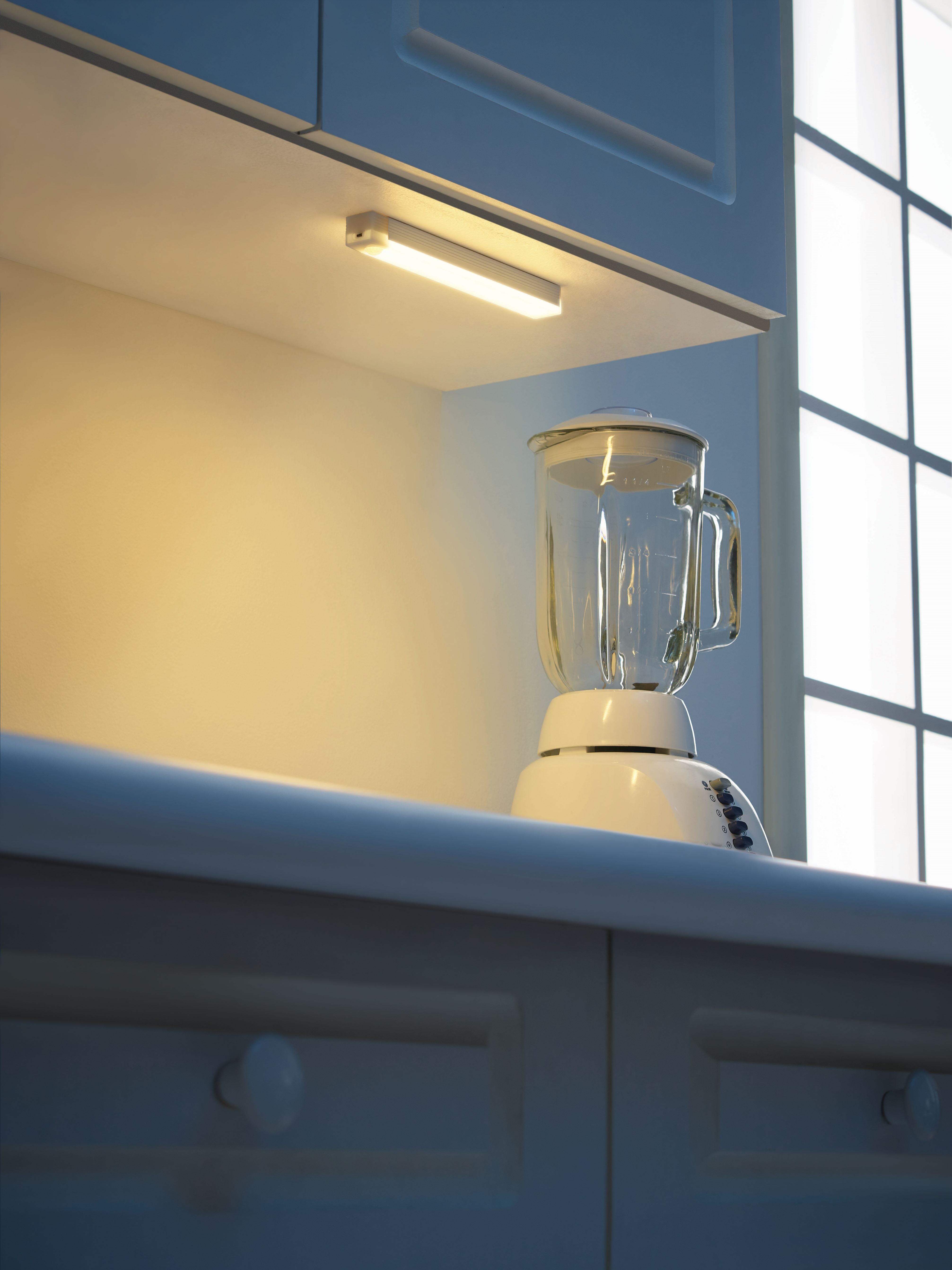 Ultra-Slim Motion Sensor Light - Energy Efficient LED Night Light for Closets, Hallways, Stairs & Bathrooms (White)