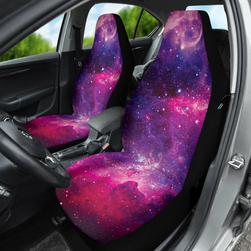 Premium Purple Universe & Planets Car Seat Covers - Universal Fit for Cars, SUVs & Trucks - Space-Themed Interior Accessories for Sci-Fi Fans & Astronomy Lovers